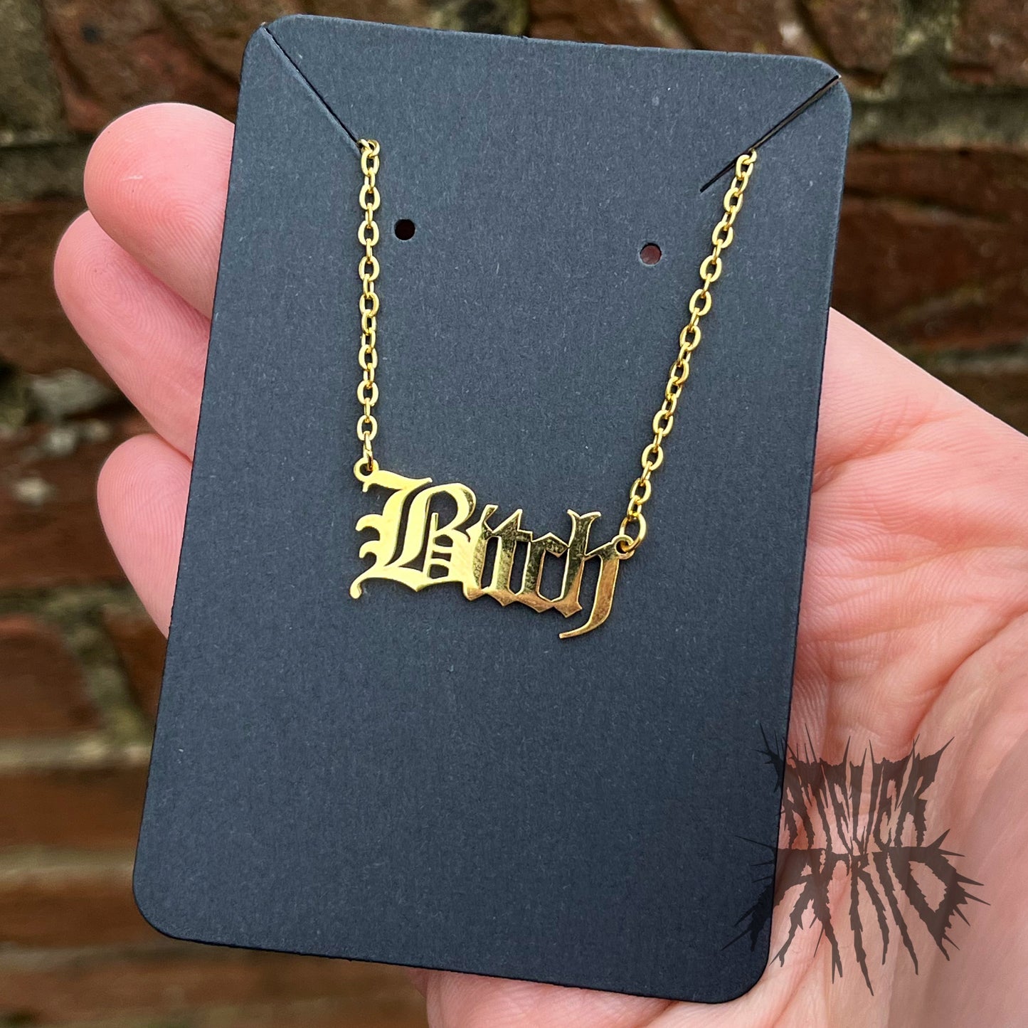 The B*tch Necklace - Gold Stainless Steel