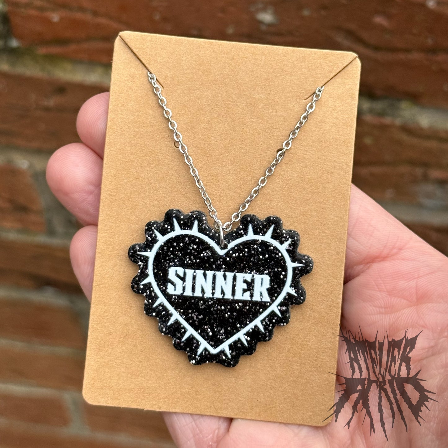 The Sinner Necklace - Gothic Valentines Necklace