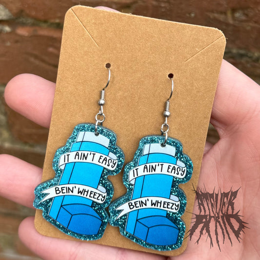 The Asthma Earrings - Novelty asthma gift Earrings