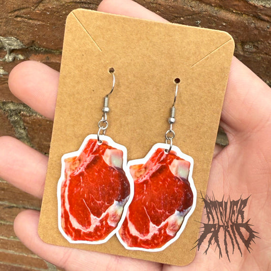 The Steak Earrings - Novelty Earrings