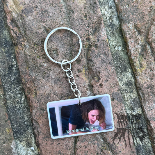 The Screams In Gay Keyring