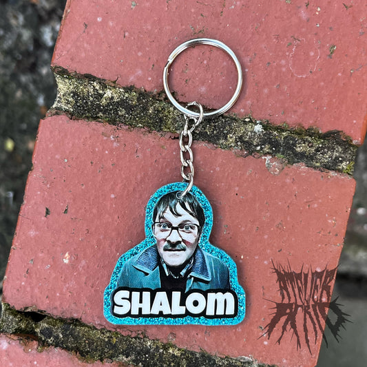 The Shalom Glitter Keyring- Friday Night dinner keyring