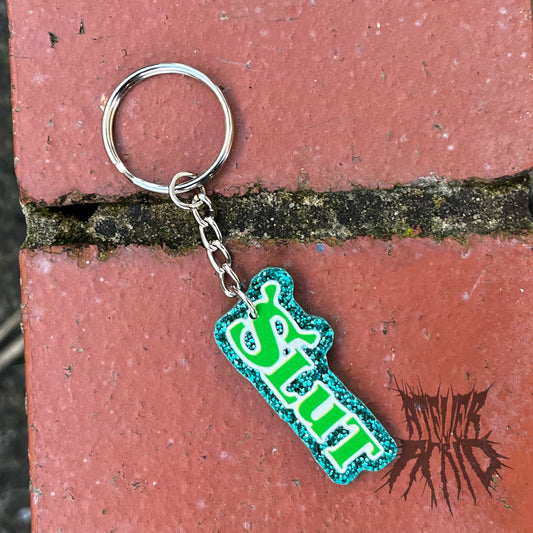 The Shrek Glitter Keyring