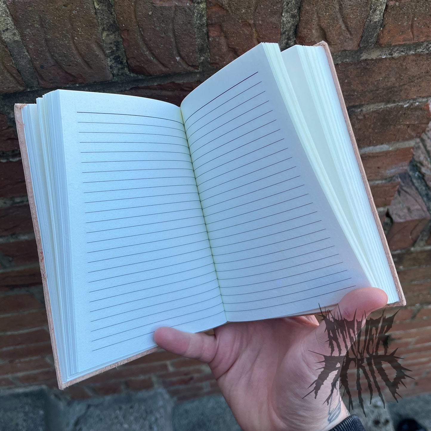 Leather Moonstone Notebook (7x5")