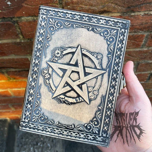 Handmade Leather Pentacle Notebook