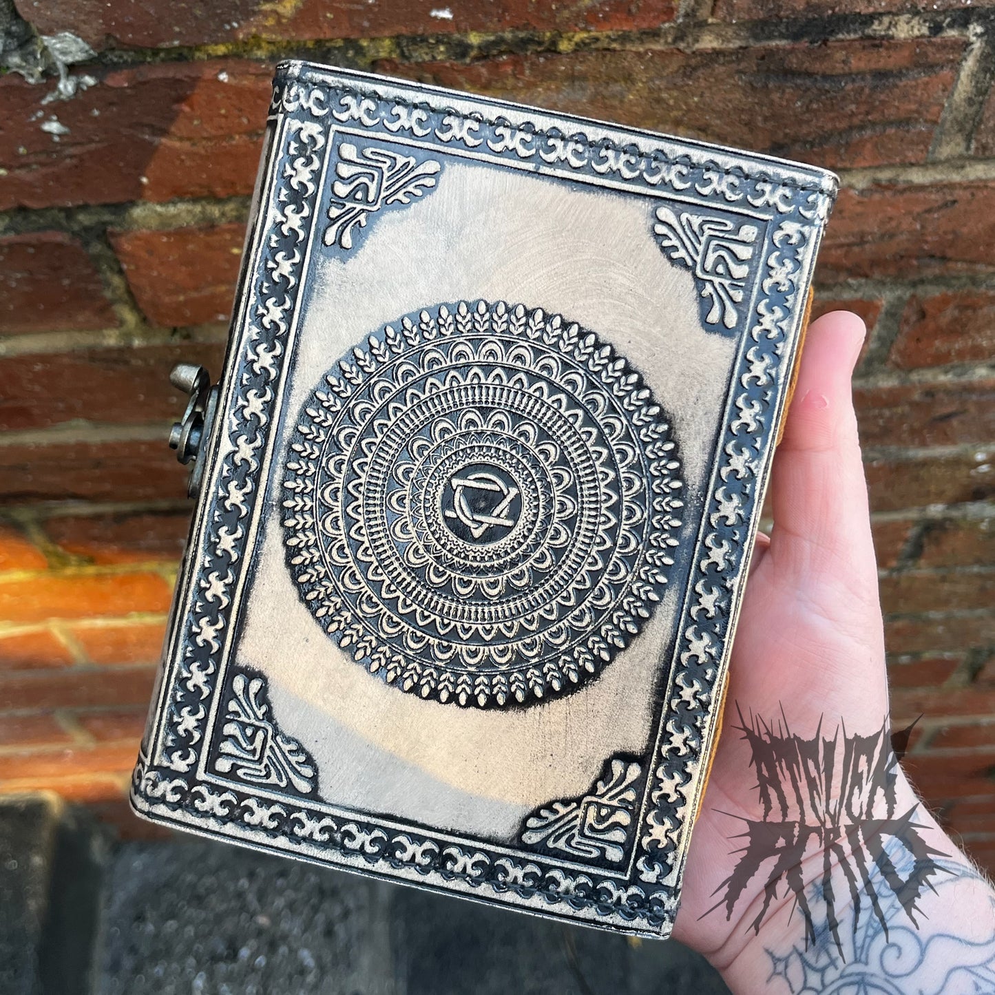 Handmade Leather Pentacle Notebook