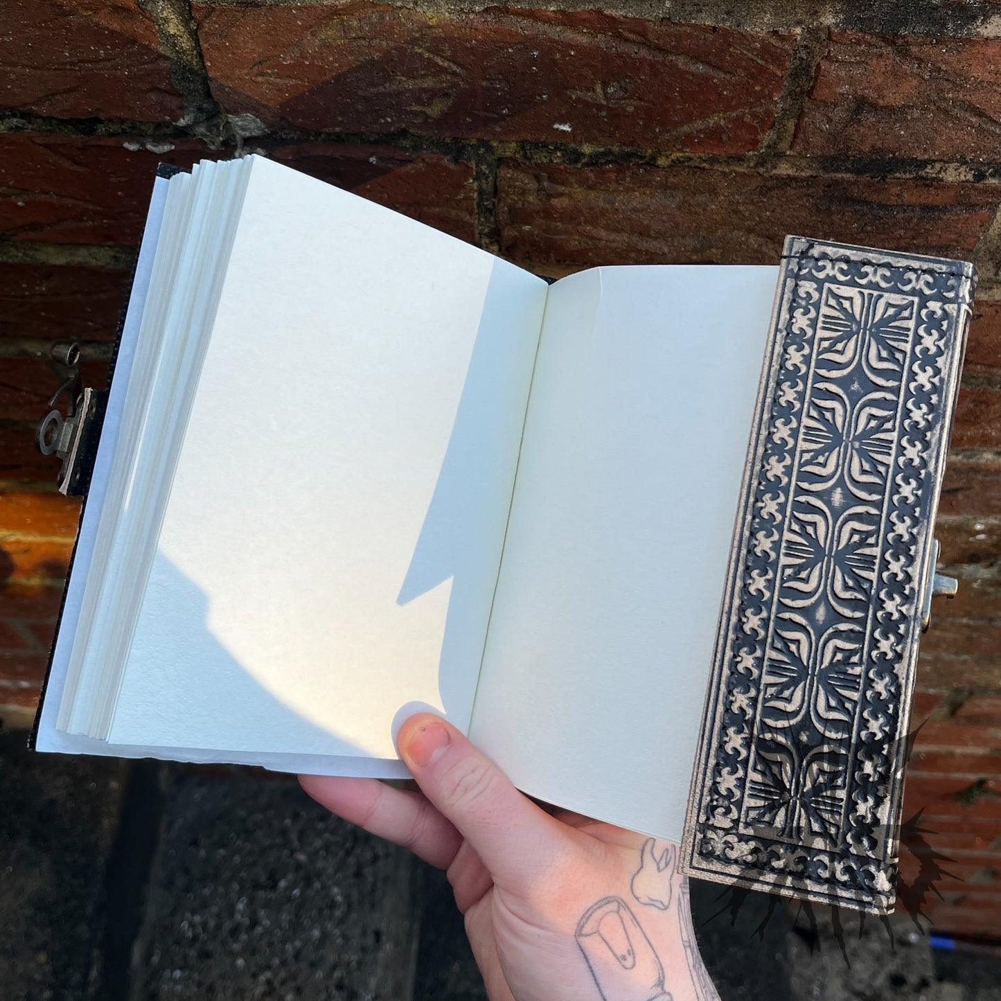Handmade Leather Pentacle Notebook