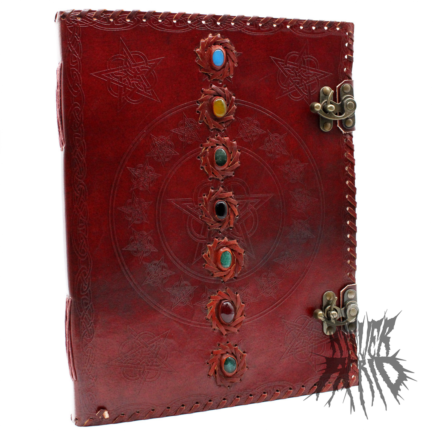 Huge Handmade 7 Chakra Leather Book
