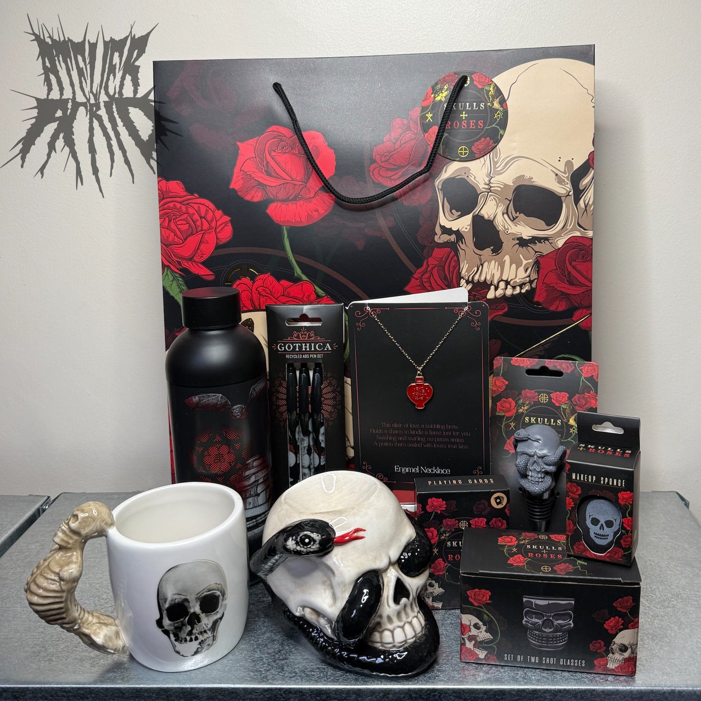 The Ultimate Gothic Gift Set - Alternative Skulls & Roses Gift Set