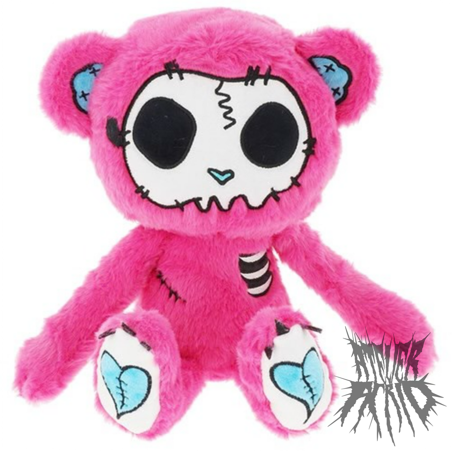 Grim The Stitch Bear - Gus Fink Gooli Plush (Pink)
