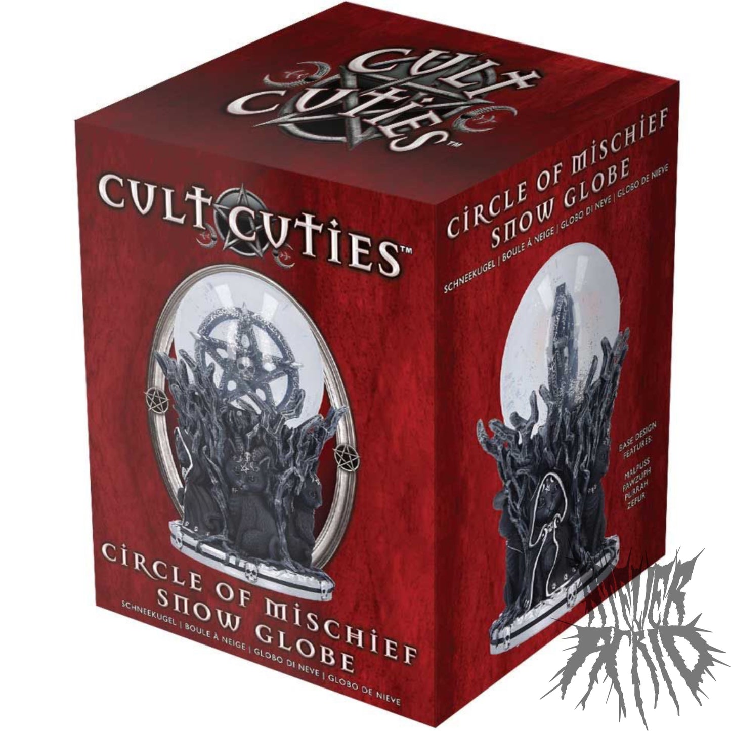 Cult Cuties Circle of Mischief Snow Globe