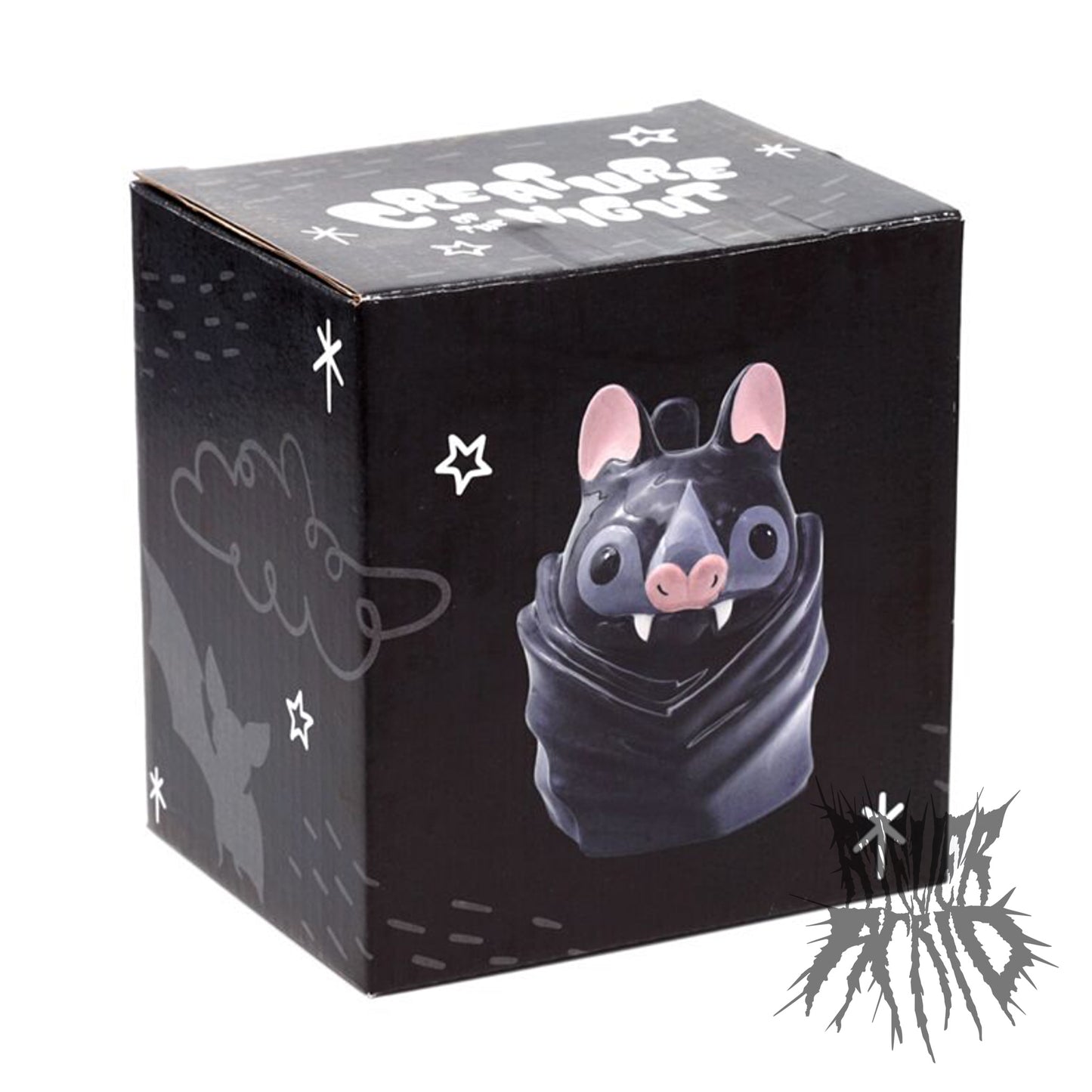 Bat Upside Down Ceramic Mug - Cute Halloween Mug