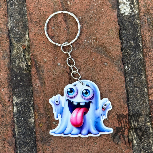 The Crypt Kid Keyring (Blue) Cute Halloween Keyring . Ghost Keyring