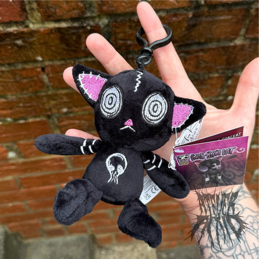 Hypno Cat Black - Gus Fink Plush Clip