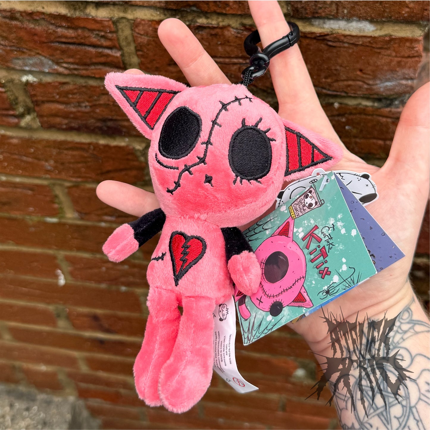 Kitix - Gus Fink Plush Clip (Hot Pink)