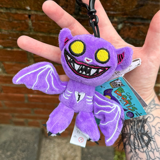 Boris the Bat - Gus Fink Plush Clip (Purple)