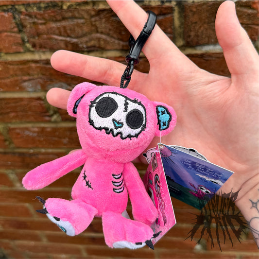 Grim Stitch Bear (Pink) - Gus Fink Plush Clip