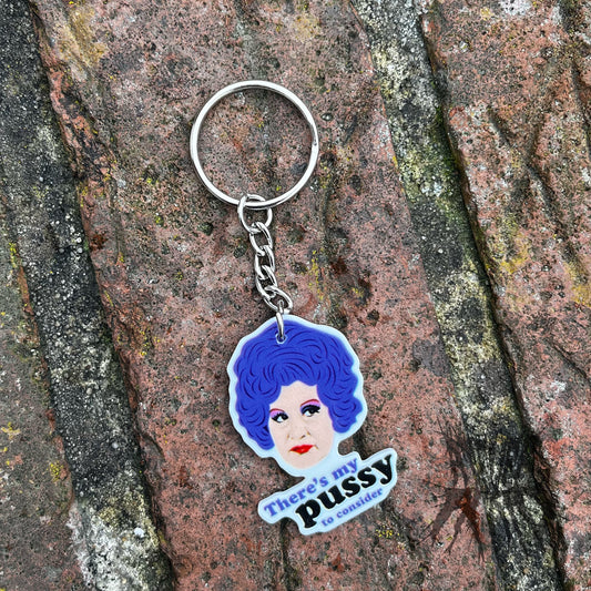 The Mrs Slocombe Keyring- Are you being served Keyring