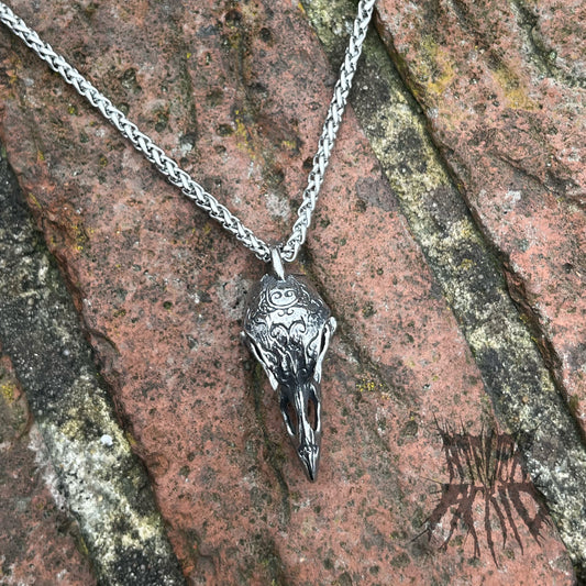 The Bird Skull Necklace - Stainless Steel Gothic Necklace. Alternative jewellery
