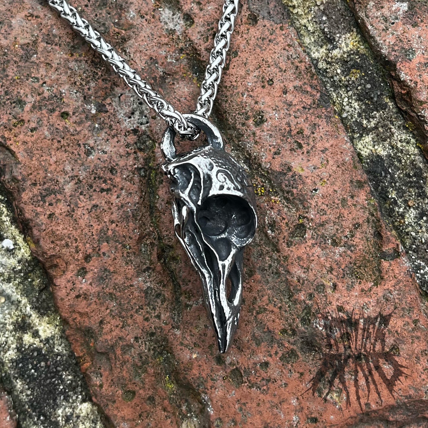The Bird Skull Necklace - Stainless Steel Gothic Necklace. Alternative jewellery