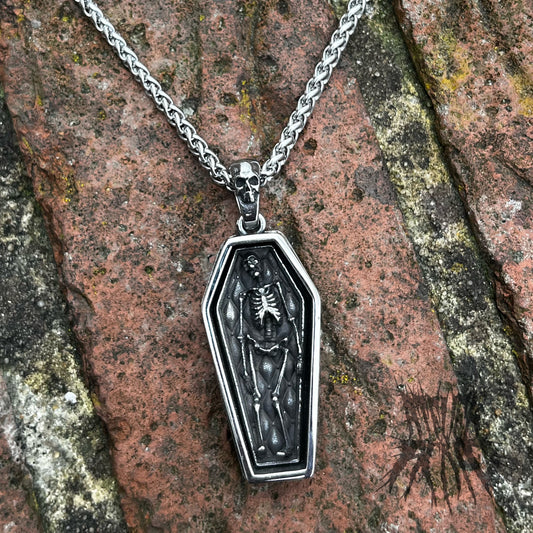 The Grave Necklace - Stainless Steel Gothic Necklace. Alternative jewellery