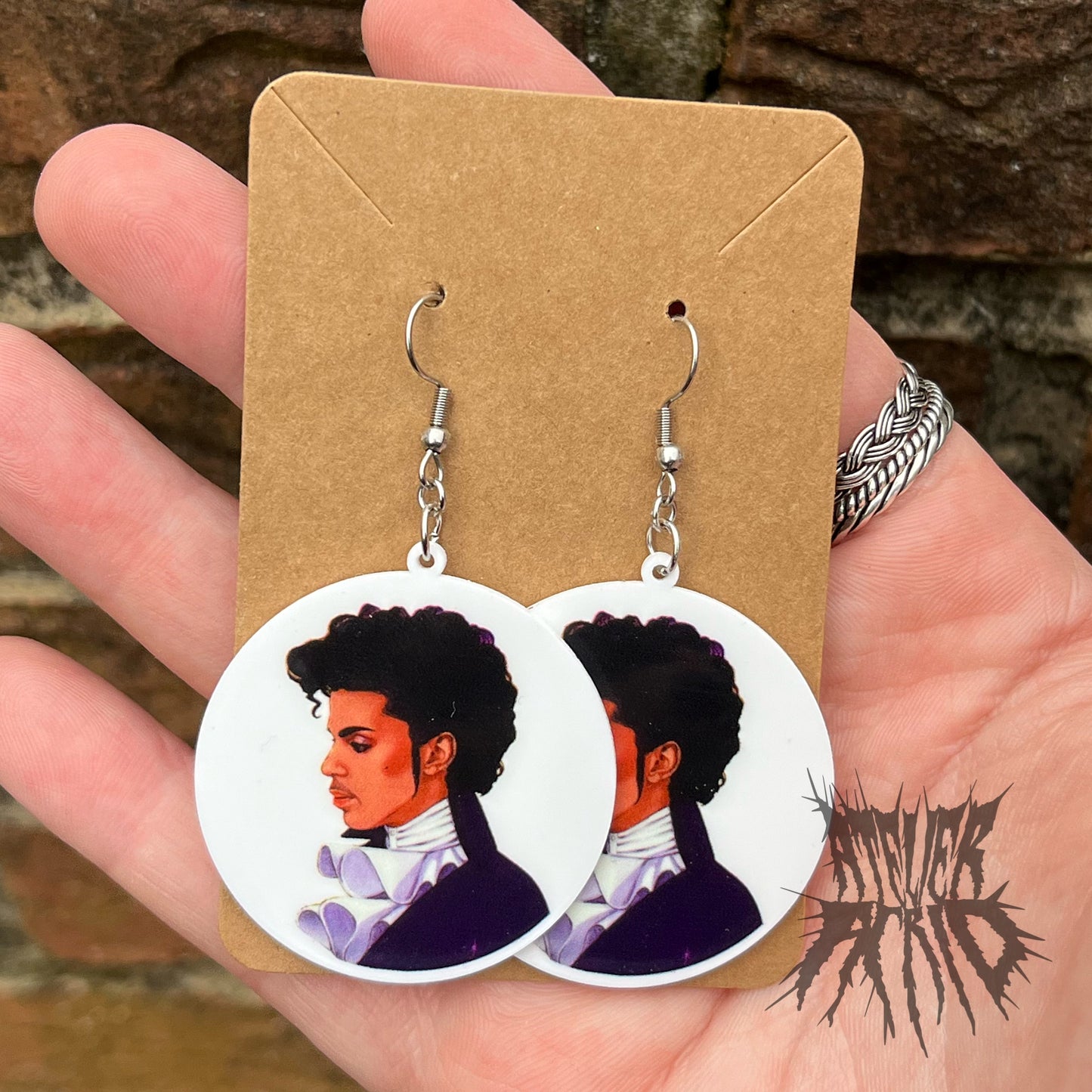 The Purple Rain Earrings- Prince Earrings