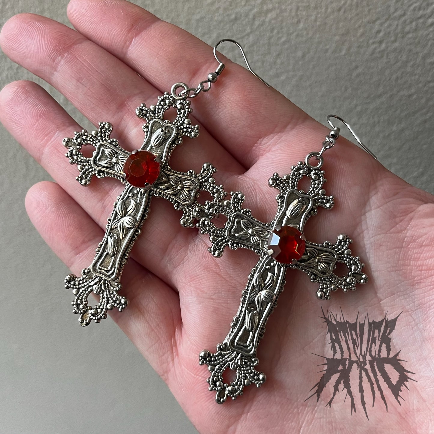 The Cathedral Cross Earrings