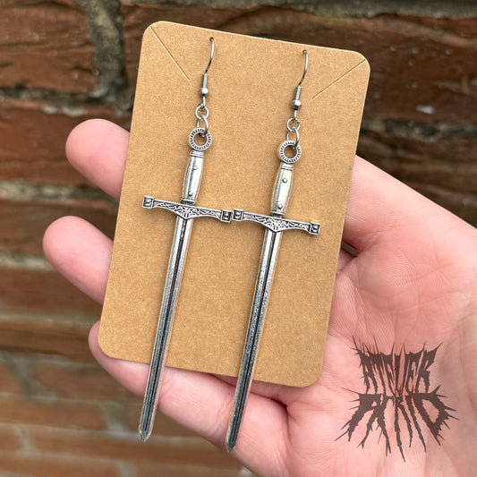 The Slayer Earrings- Large Sword Earrings