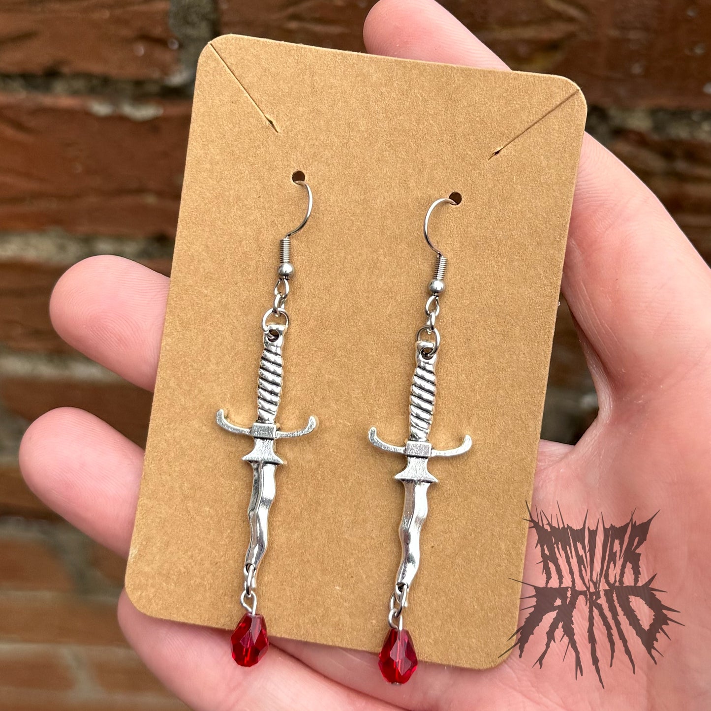 The Iron Drip Earrings- Sword Earrings