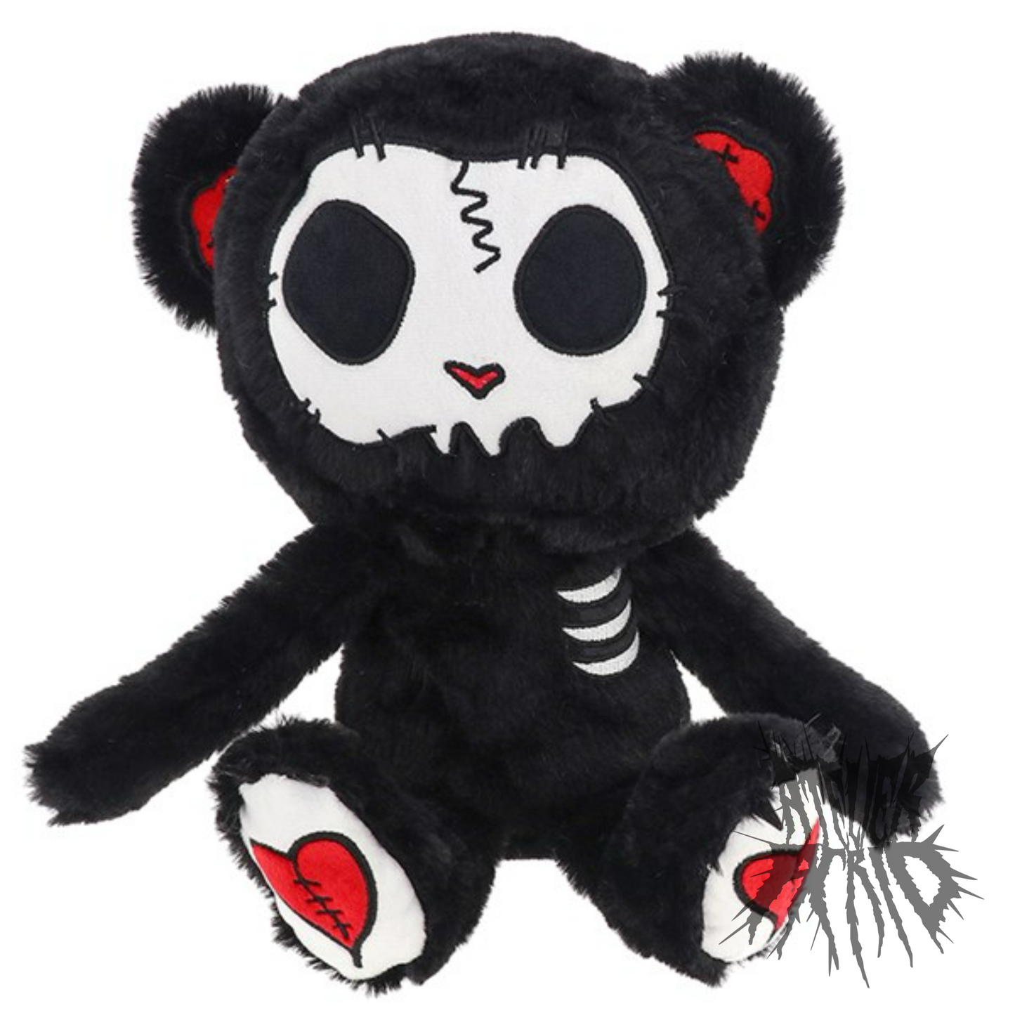 Grim The Stitch Bear - Gus Fink Gooli Plush (Black)