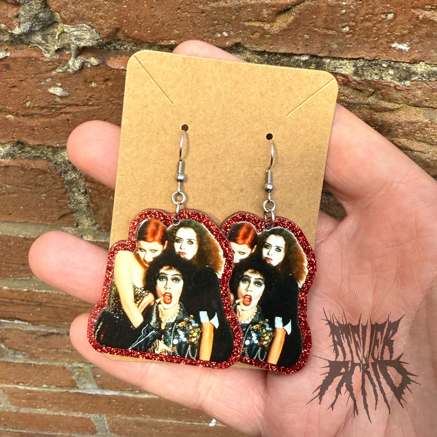 The Time Warp Glitter Earrings- The Rocky Horror Picture Show Earrings