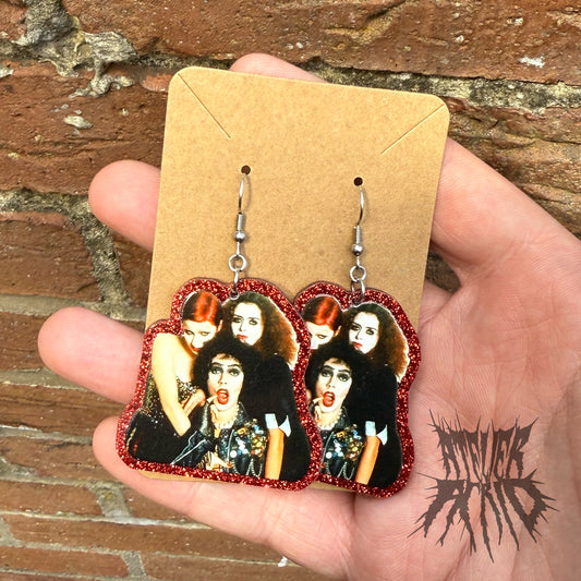 The Time Warp Glitter Earrings- The Rocky Horror Picture Show Earrings