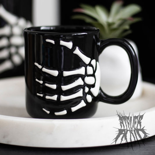 Skeleton Hand Ceramic Mug