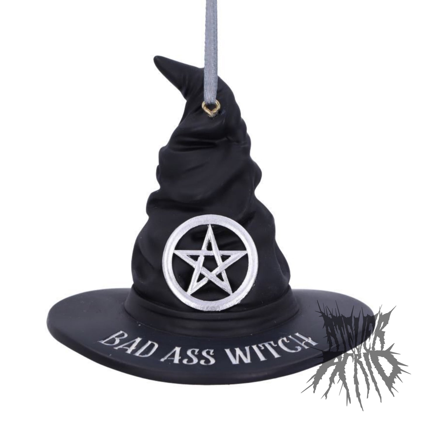 Bad Ass Witch Hanging Ornament 9cm