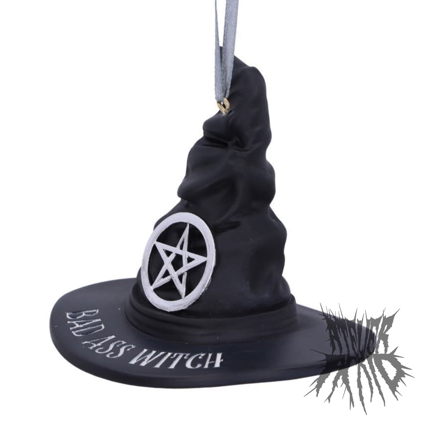 Bad Ass Witch Hanging Ornament 9cm