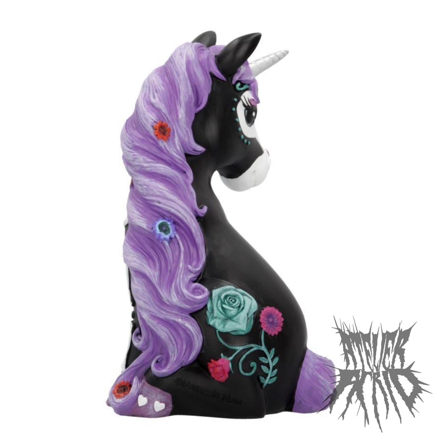 Sugarcorn Day of the Dead Unicorn Figurine