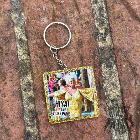 The Vicky Paris Keyring Gold