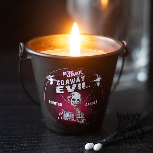 Go Away Evil scented candle