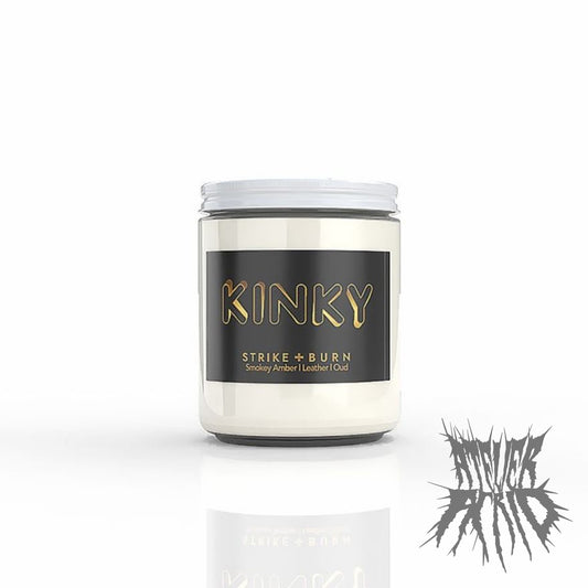 Stroke & Burn Kinky Smokey Amber, Leather, and Oud Candle