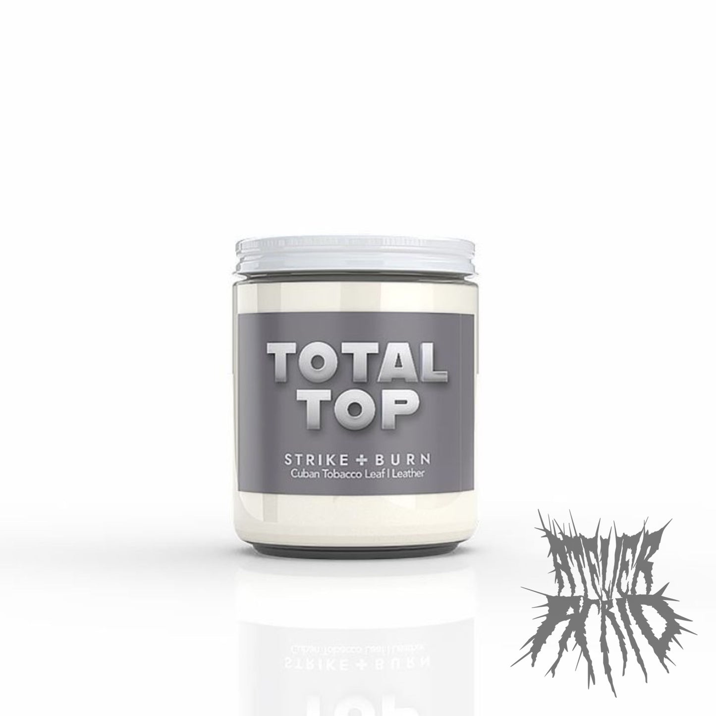 Strike & Burn Total Top Cuban Tobacco Leaf and Leather Candle