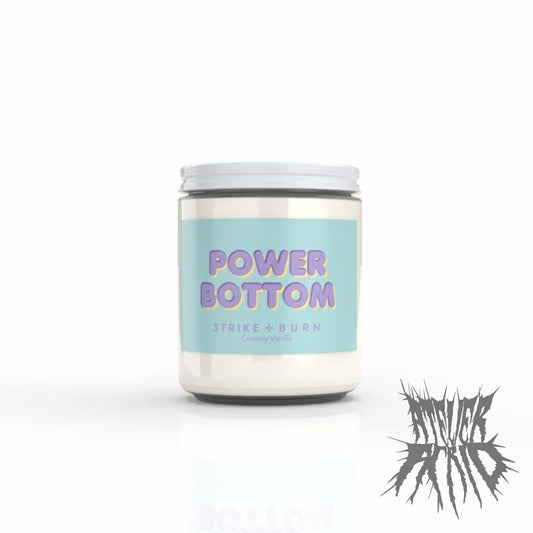 Strike & Burn Power Bottom Creamy Vanilla Candle