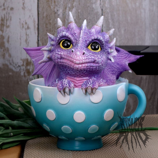 Cutieling by Nemesis Now. Cute Dragon in a Teacup figurine