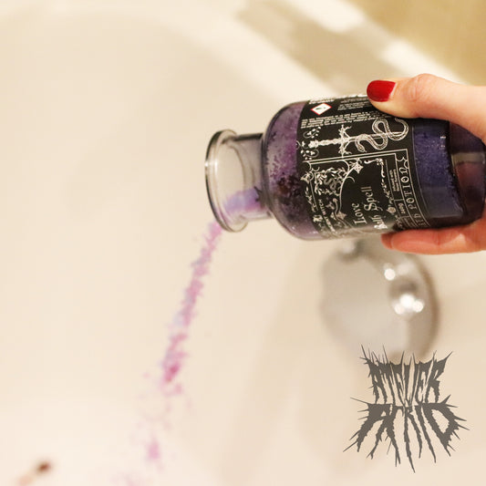 Ancient Witch Bath Spell Potion & Rose Quartz Crystal Amulet - Love