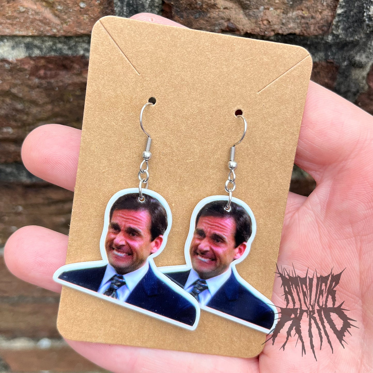 The Steve Carell Earrings- The office earrings