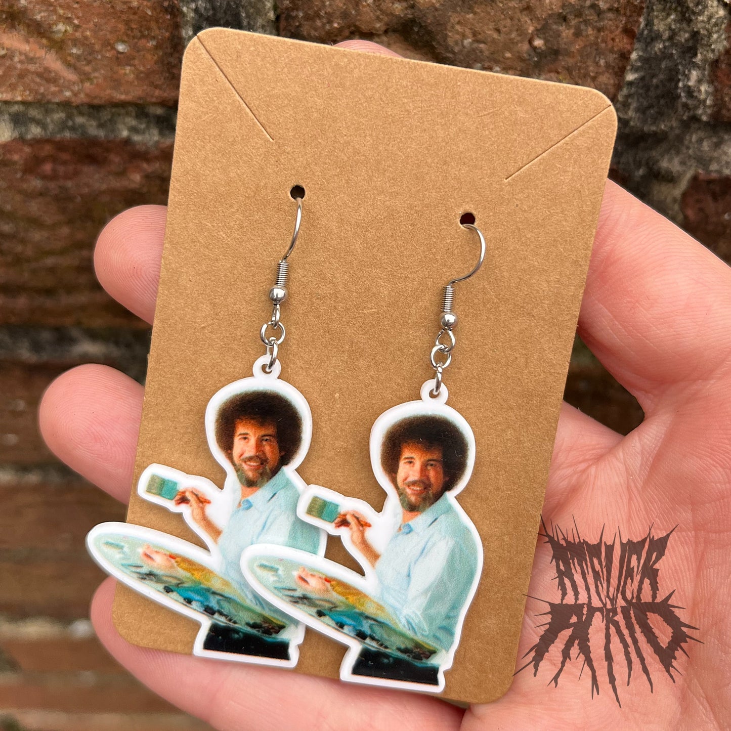 The Bob Ross Earrings