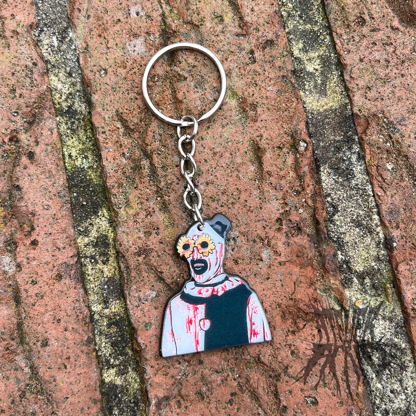 The Terrifier 2 Keyring - horror movie gifts. Gifts for horror fans