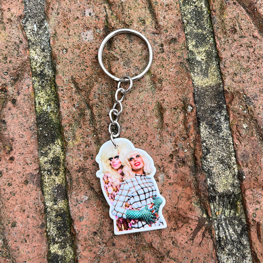 The Trixie & Katya Keyring