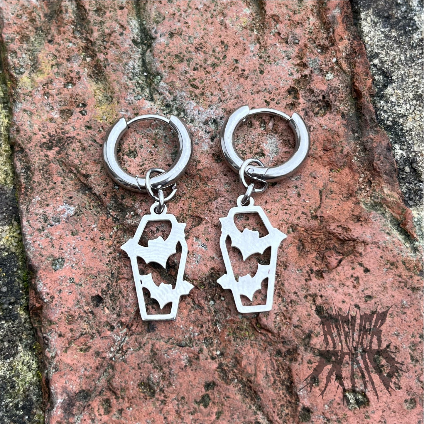 The Coffin Hoop Earrings
