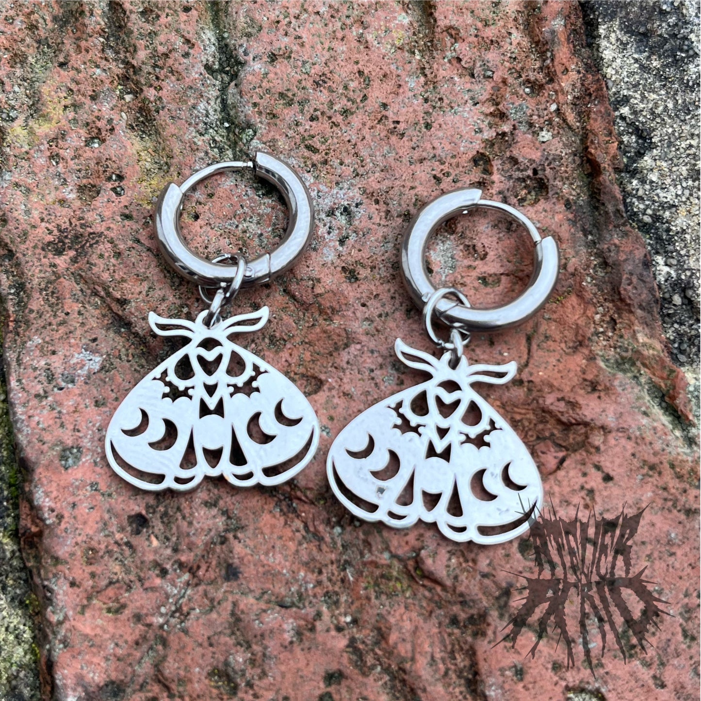 The Moth Hoop Earrings