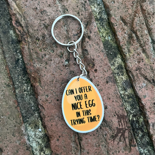 The Nice Egg Keyring